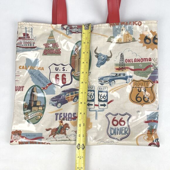 Route 66 State Highways Roads Cities Plastic Covering Handbag Cotton Bag Summer - Picture 4 of 15